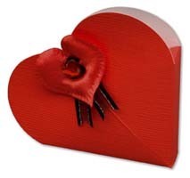 Red Silk Heart Box