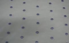 Soft Sheer Organza - White with Silver Dots