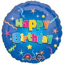 Happy Birthday - Foil Balloon - White