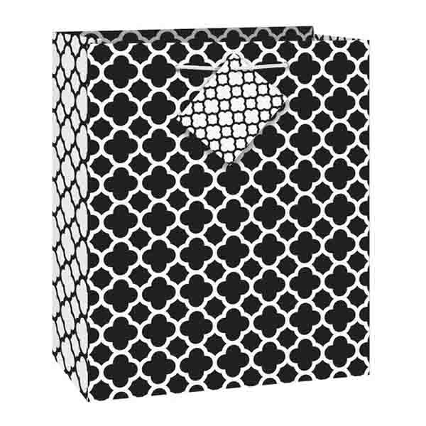 Gift Bag - Black Polka Dot