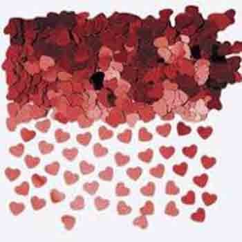 Heart Confetti - Red