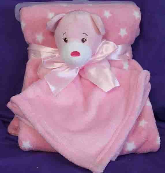 Personalised Embroidered Baby Blanket and Comforter Duo