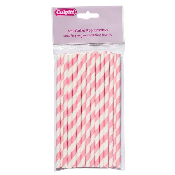 Candy Striped Drinking Straws