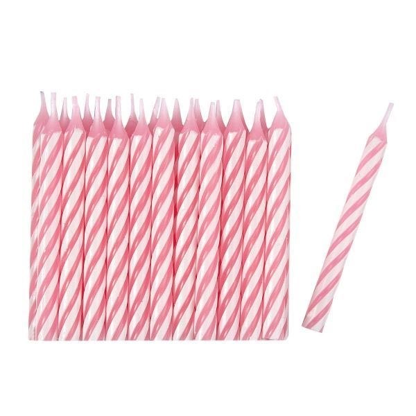 24 Pink Candles