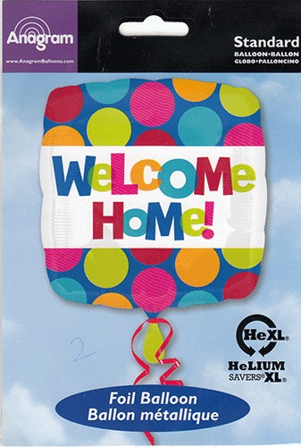 Welcome Home - Foil Balloon - Square
