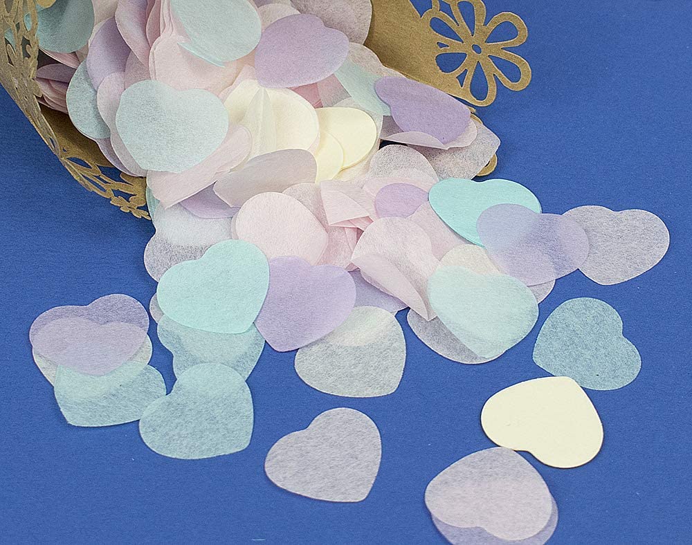 Biodegradable Confetti Heart Shape
