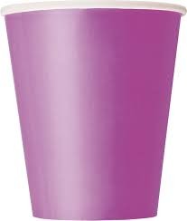 Prettty Purple Paper Cups