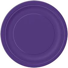 Deep Purple Paper Plates