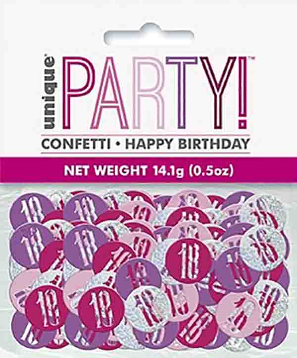 18th birthday party confetti