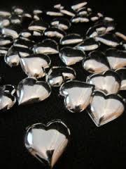 Decorative Silver Hearts 