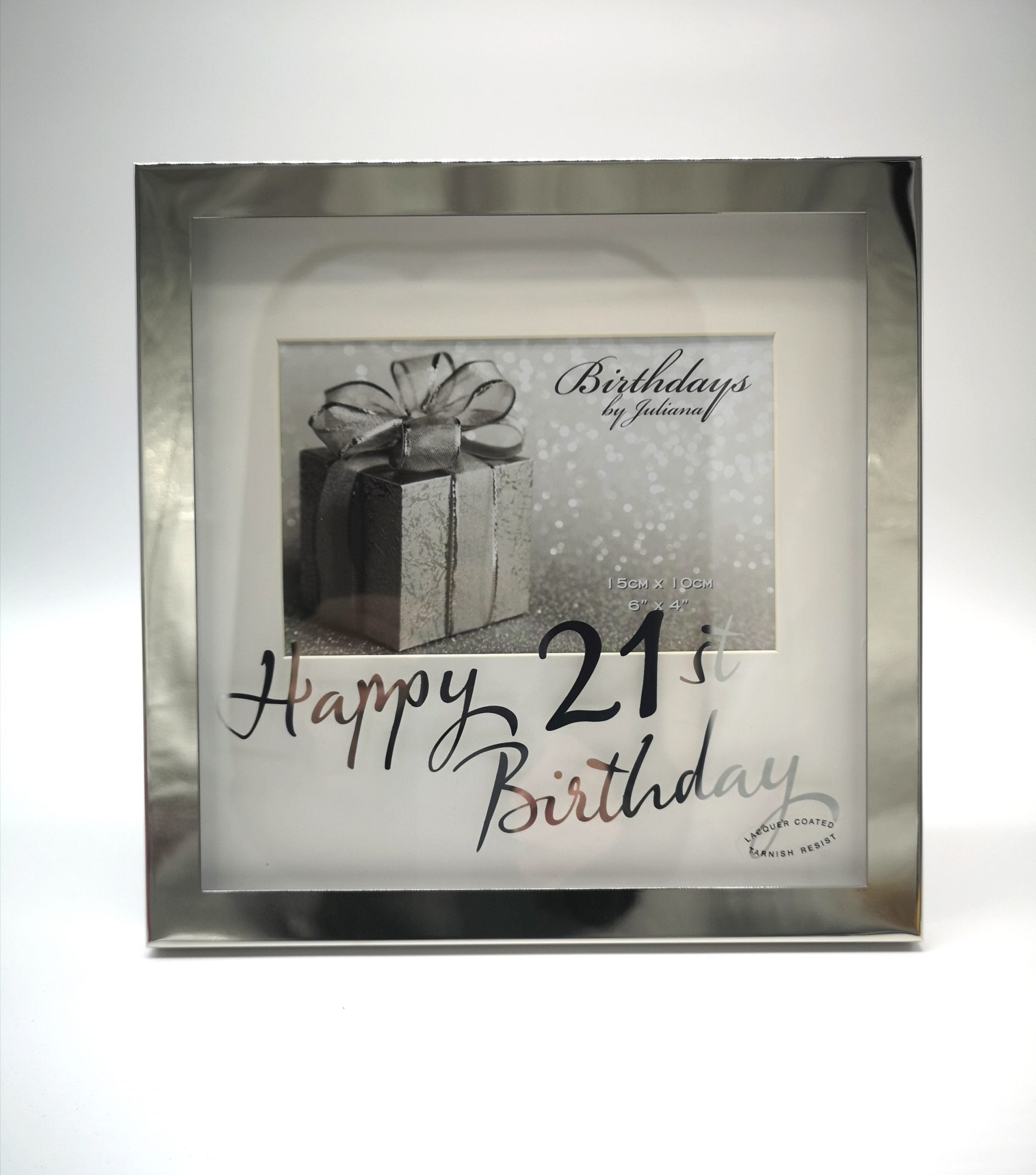 Silver Birthday Frame - 21st