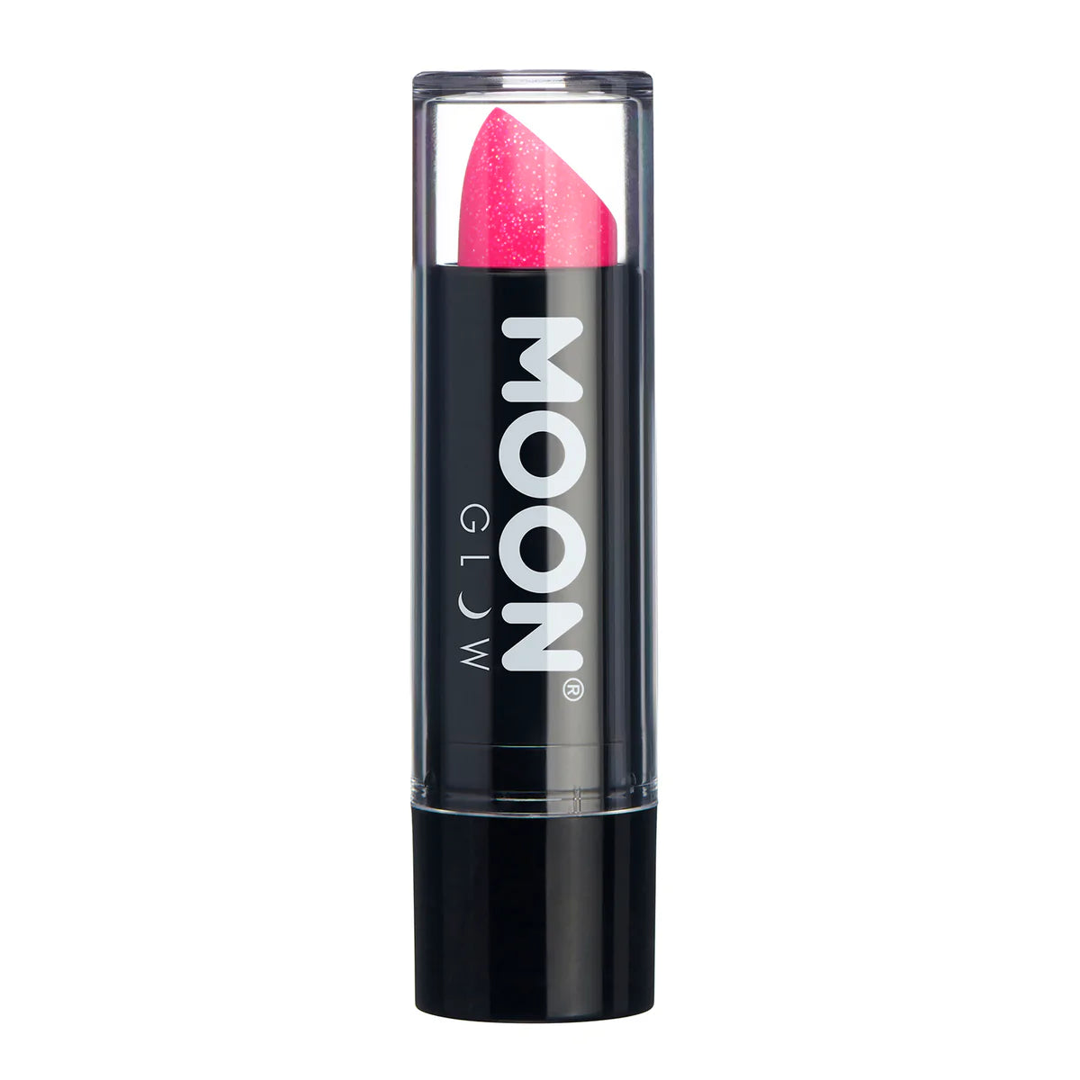 Moon Glow - Neon UV Glitter Lipstick, Red