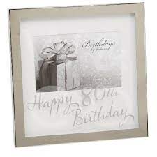Silver Picture Frame- 80th Birthday