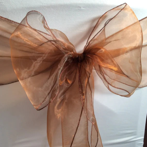 Organza chair discount sashes